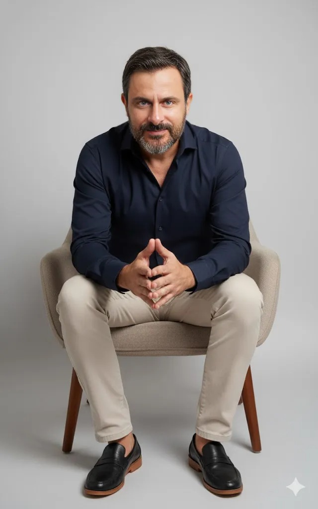 Retrato de Alexandre Sascho, corretor de imóveis